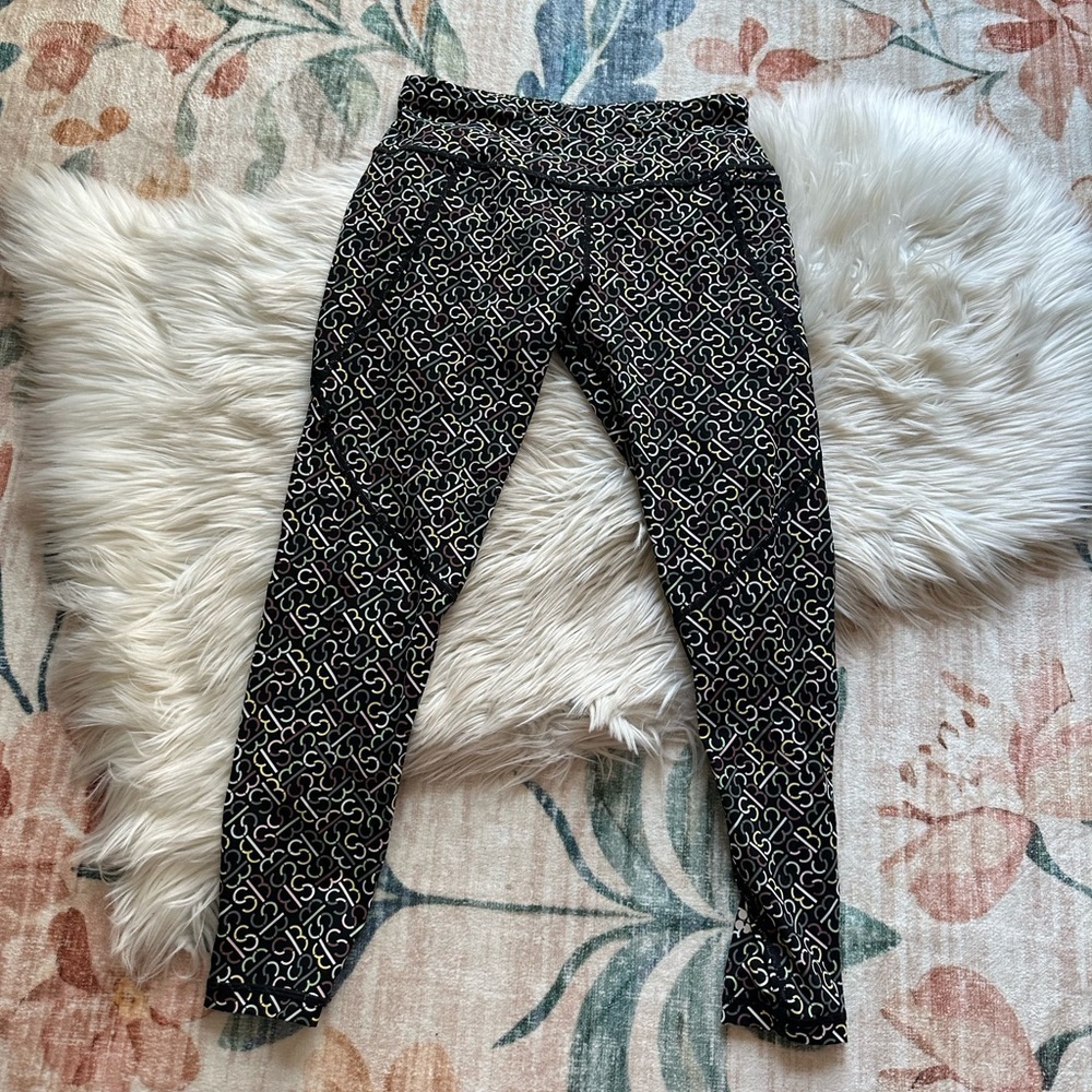 SWEATY BETTY Power High Waist 7/8 Legging In Black Slot Print - Picture 9 of 9